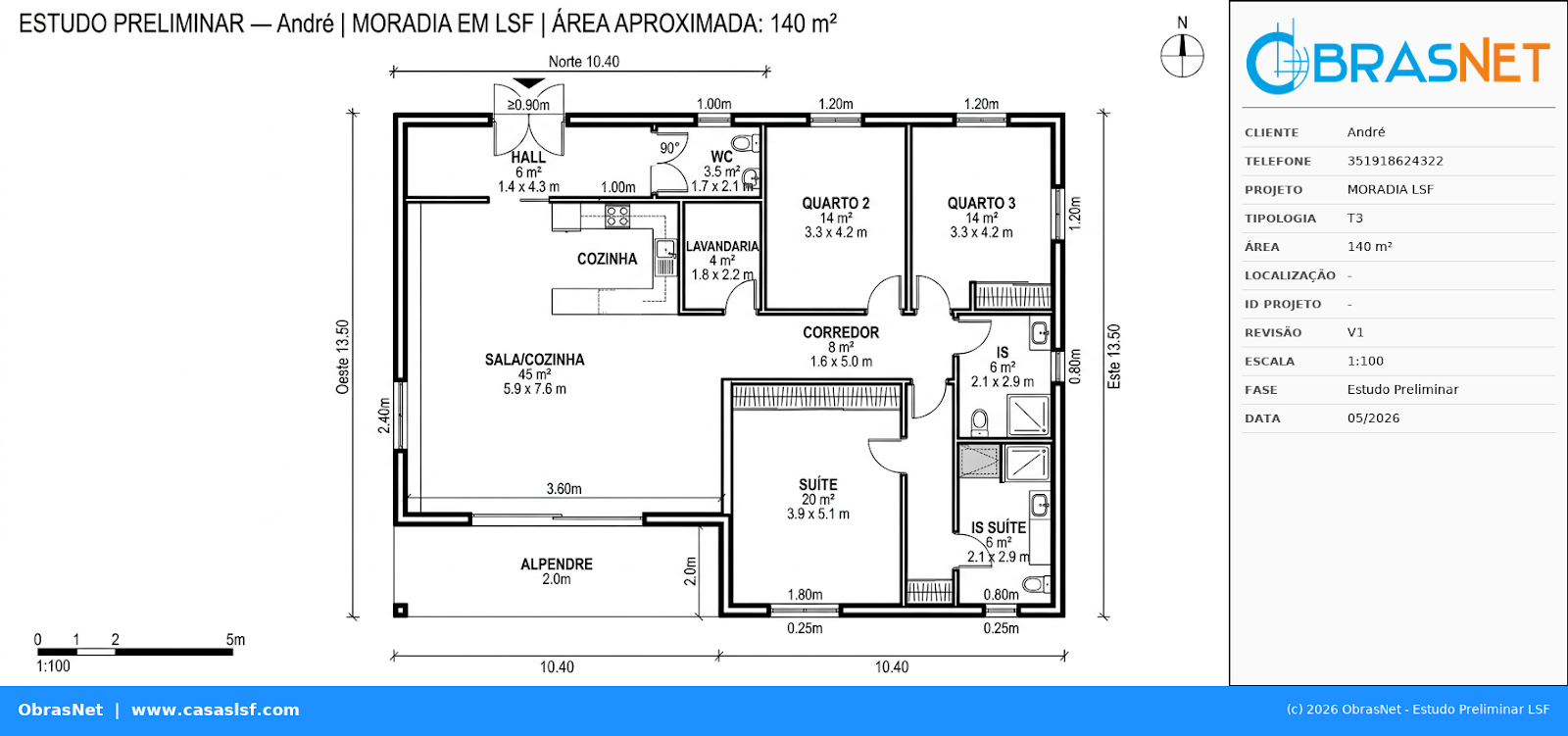 T3 140m²
