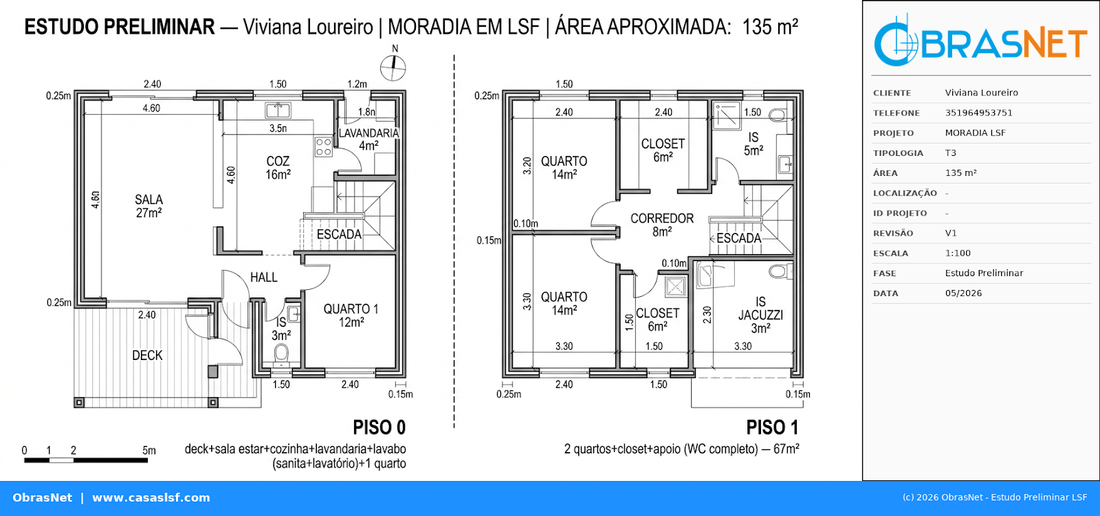 Planta T3 135m²