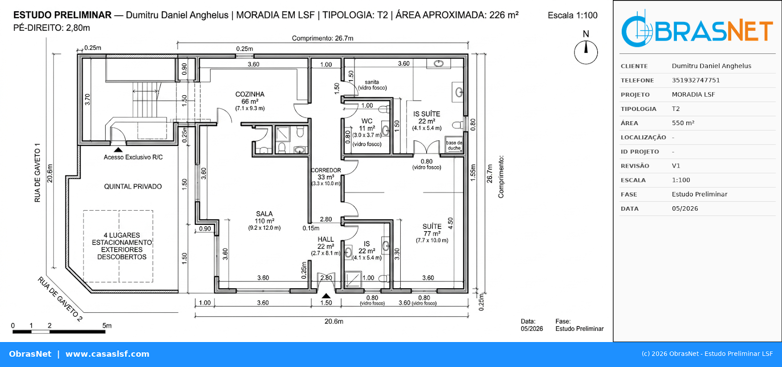 Planta T2 550m²