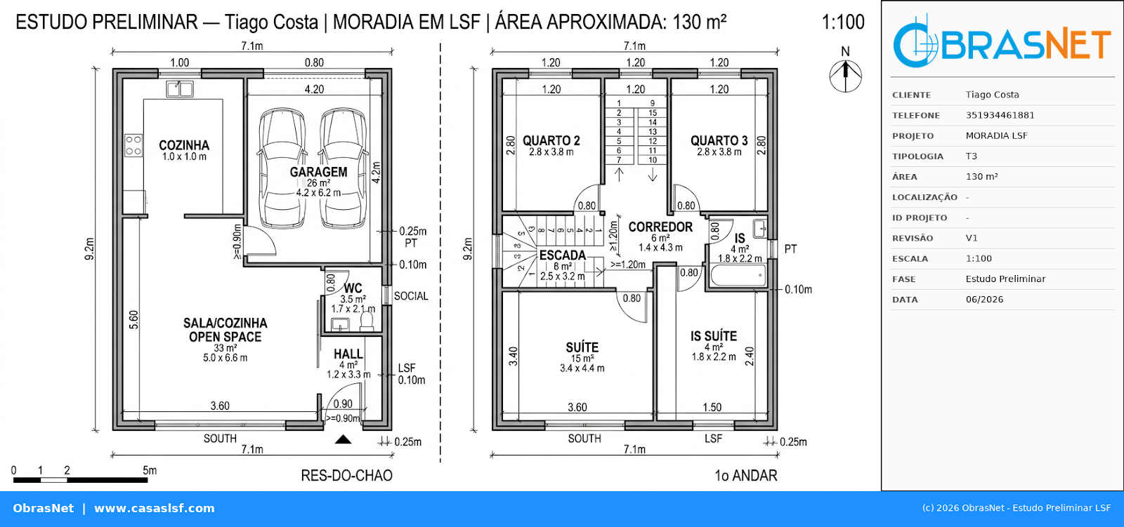 Planta T3 130m²