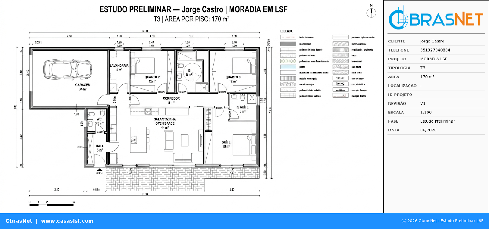 Planta T3 170m²
