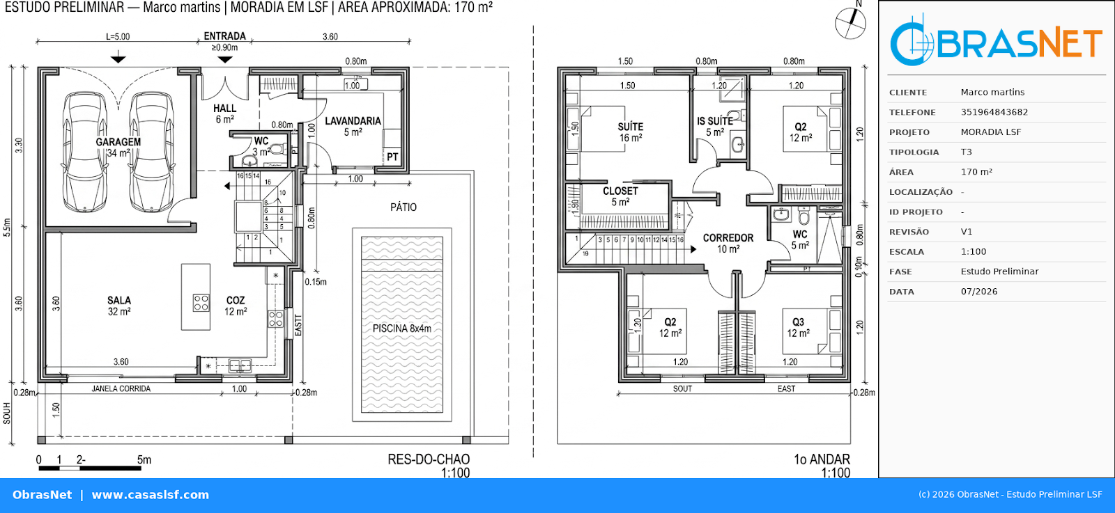 Planta T3 170m²